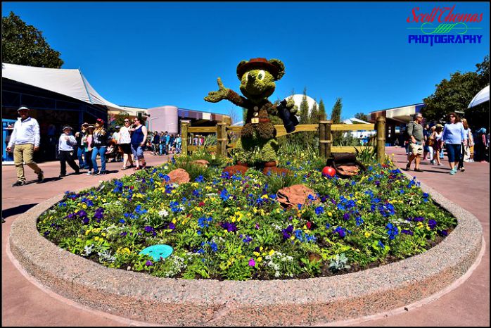 Ranger Mickey Mouse Topiary