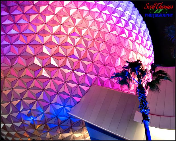 Spaceship Earth at Night