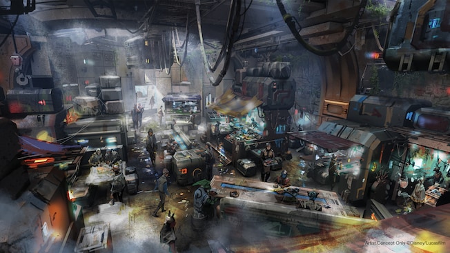 New Concept Artwork for Star Wars: Galaxy's Edge Merchandise Shops -  AllEars.Net