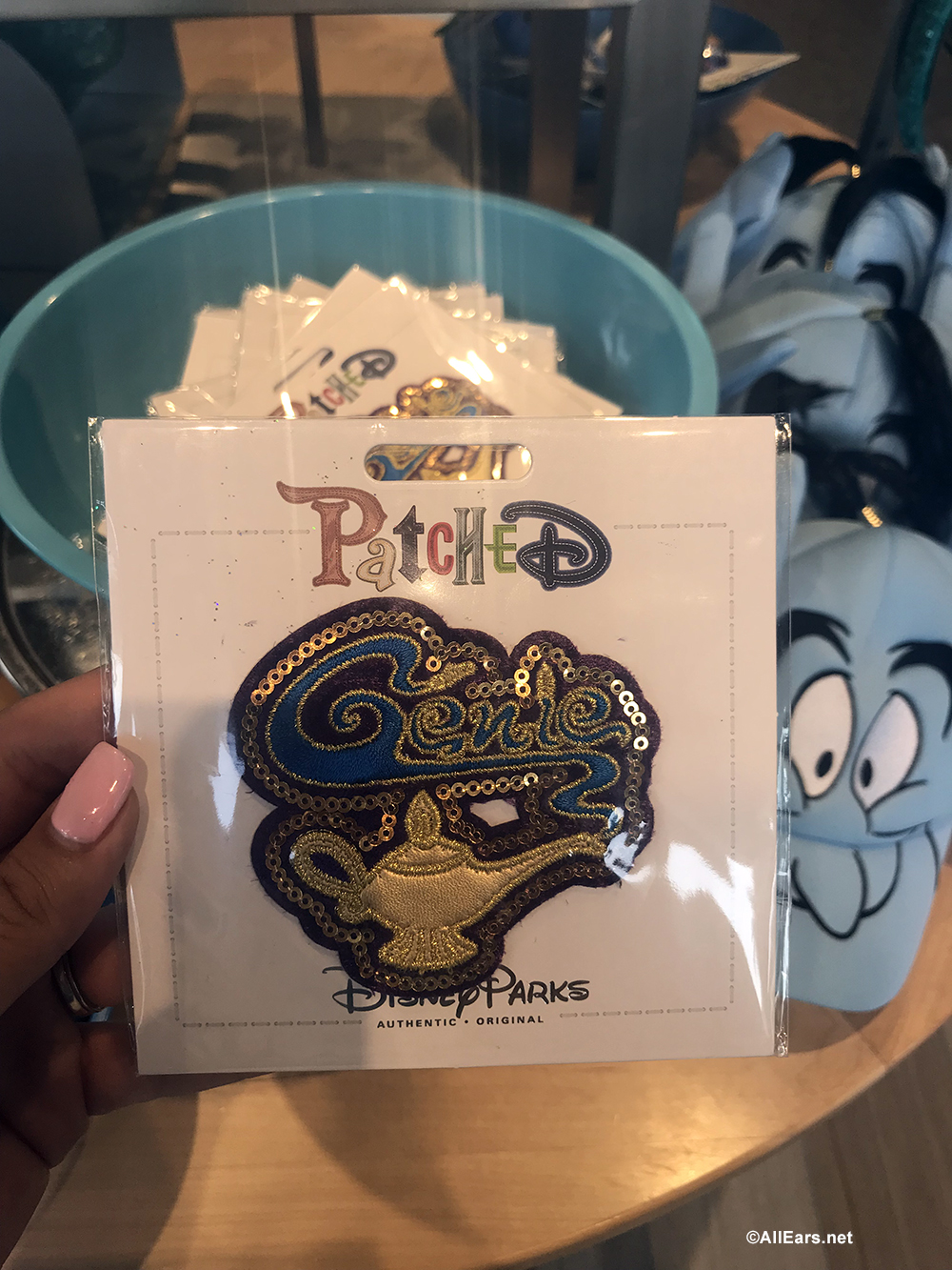 Details about   Disney Parks Aladdin Booster Pin Set And Genie Patch New