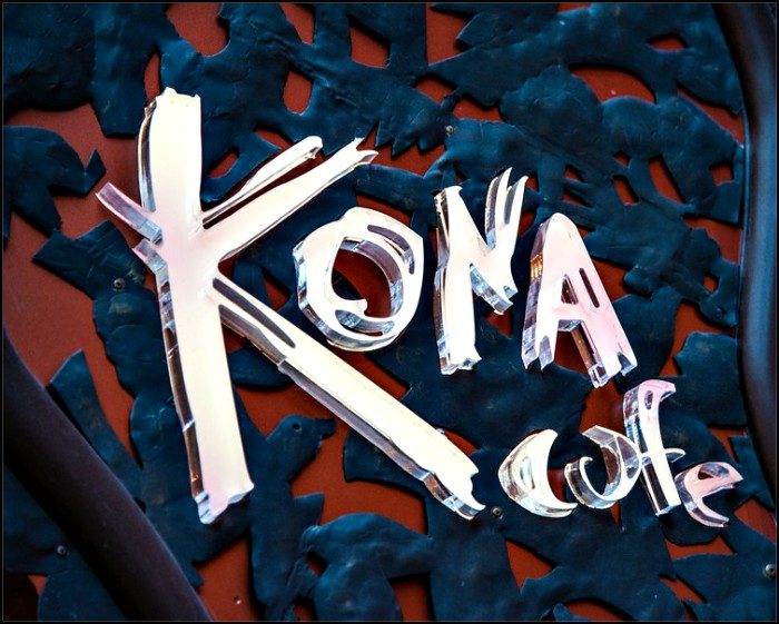 Kona Cafe Sign