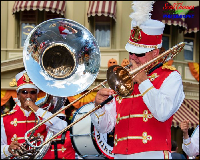 Main Street Philharmonic trombone player