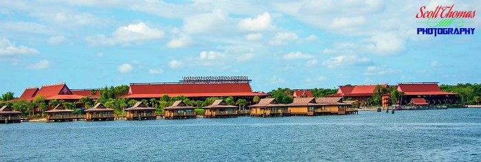 Polynesian Village Resort from the water