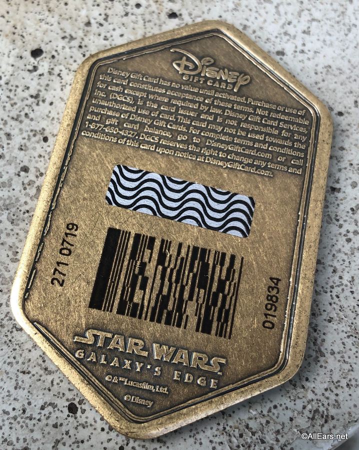 Spira Metal Gift Cards Now Available in Disney World's Star Wars: Galaxy's  Edge - AllEars.Net