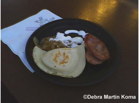 Pierogi & kielbasa at Poland