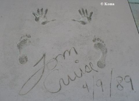 Tom Cruise Handprints