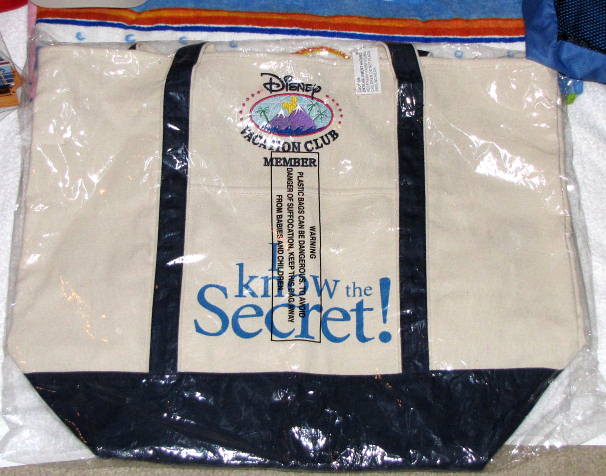Disney Vacation Club Canvas Tote Bag-