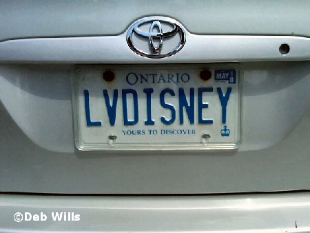 Disney Car Tag