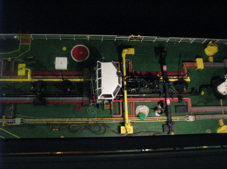 ReFueling Outside the Panama Canal Very Early in the Morning