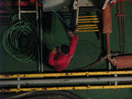 ReFueling Outside the Panama Canal Very Early in the Morning