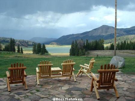 Brooks Lake Lodge View from back