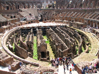 Imagine the Colosseum floor on top of these pillars!