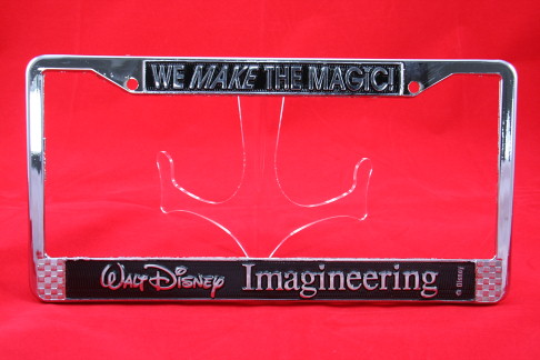 Walt Disney Imagineering License Plate Frame Stating We Make The Magic 
