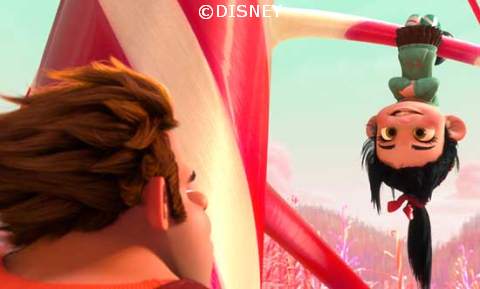Wreck-it Ralph and Vanellope Von Schweetz