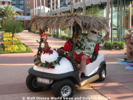 Santa at the Walt Disney World Swan and Dolphin