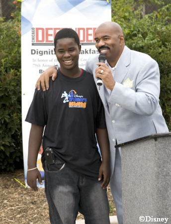 Jacquez Walker and Steve Harvey