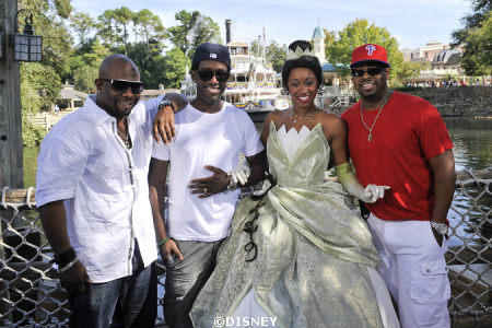 Boys II Men and Princess Tiana