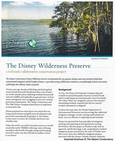 Nature Conservancy Brochure Page 1