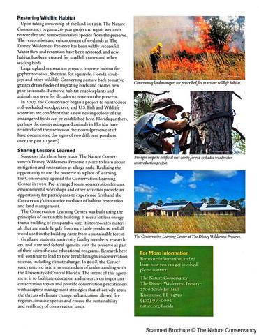 Nature Conservancy Brochure Page 2
