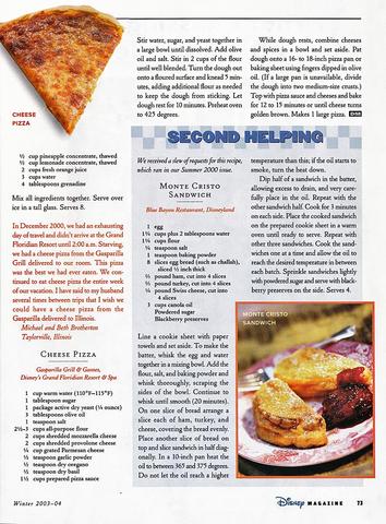 Disney Magazine Winter 2003 pg 73