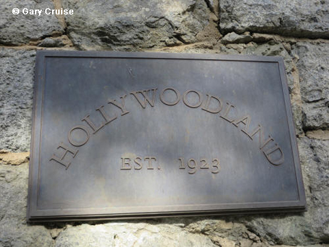 Hollywoodland plaque