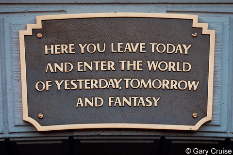 Disneyland Entry Sign