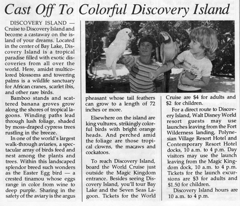 February 1981 Discovery Island