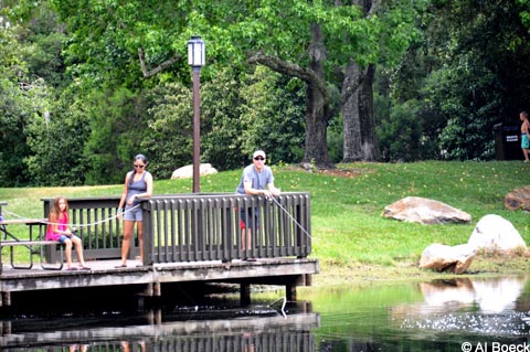 Fishing dock at the Meadow