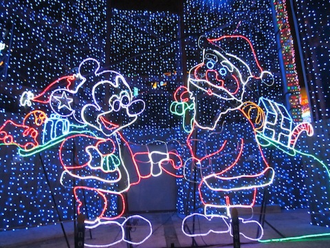 Santa and Mickey