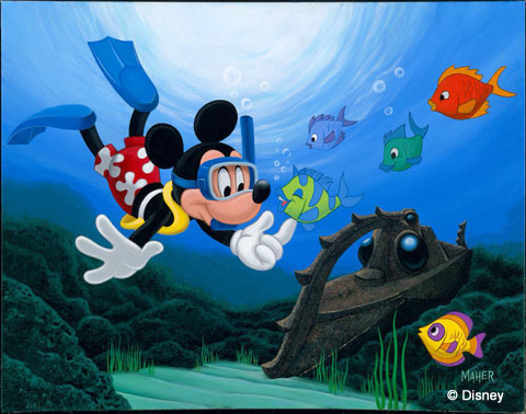 Scuba Diving Mickey