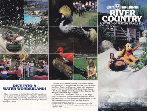 1987 River Country Brochure outside