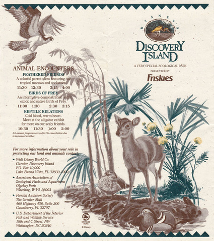 1990s Discovery Island Brochure pg 1