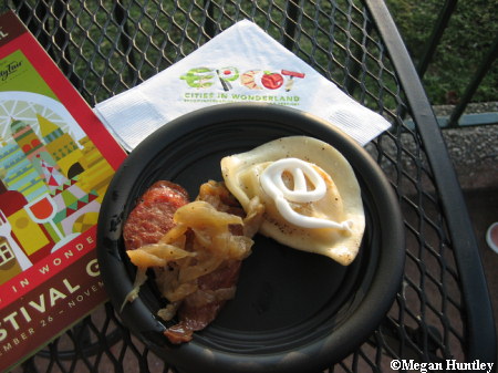 Kielbasa with Potato Piergoies 