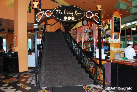 Wolfgang Puck Cafe Stairway to Dining Room