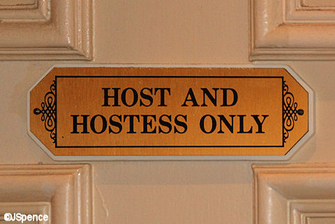 Host and Hostess Only Sign