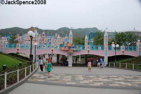 Walkway to Small World Hong Kong Disneyland