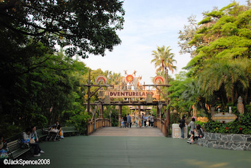 Adventureland Entrance off of The Hub 