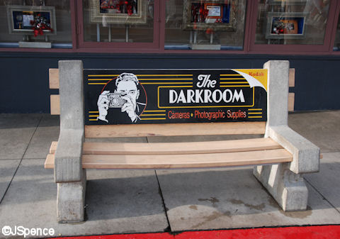 Bench with Advertisements