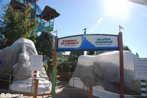 Summit Plummet and Slush Gusher Sign