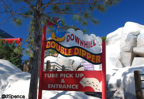 Downhill Double Dipper Sign