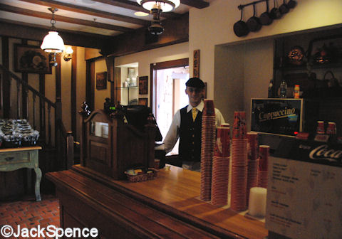 Register and drink station