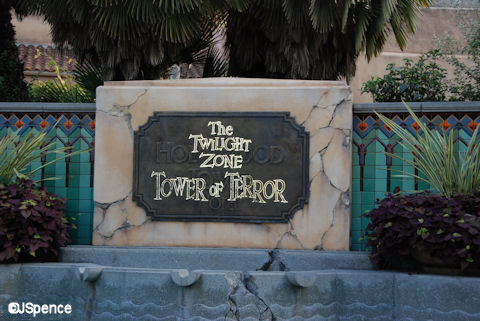 Tower of Terror Sign
