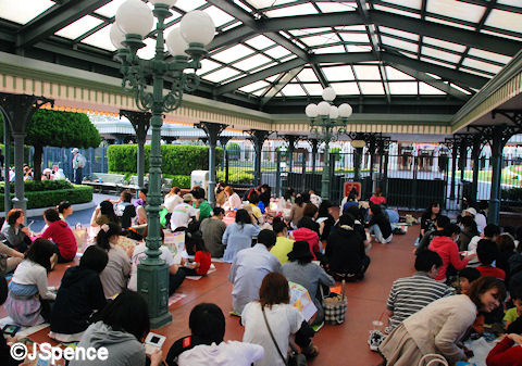 Waiting for the park to open