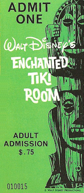Tiki Room Ticket
