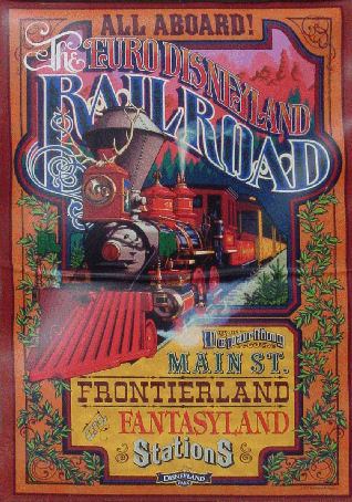 Euro Disneyland Railroad Poster