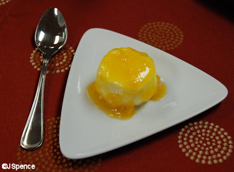 Grand Marnier Parfait with Orange Coulis