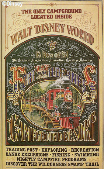 Fort Wilderness Railroad Poster