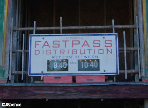 FastPass Return Time