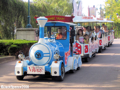 Train at Newport Bay Club Hotel at Disneyland Paris