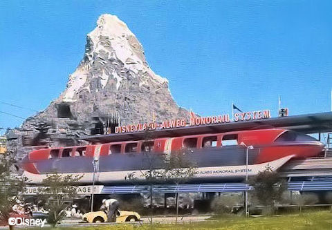 Monorail in Tomorrowland